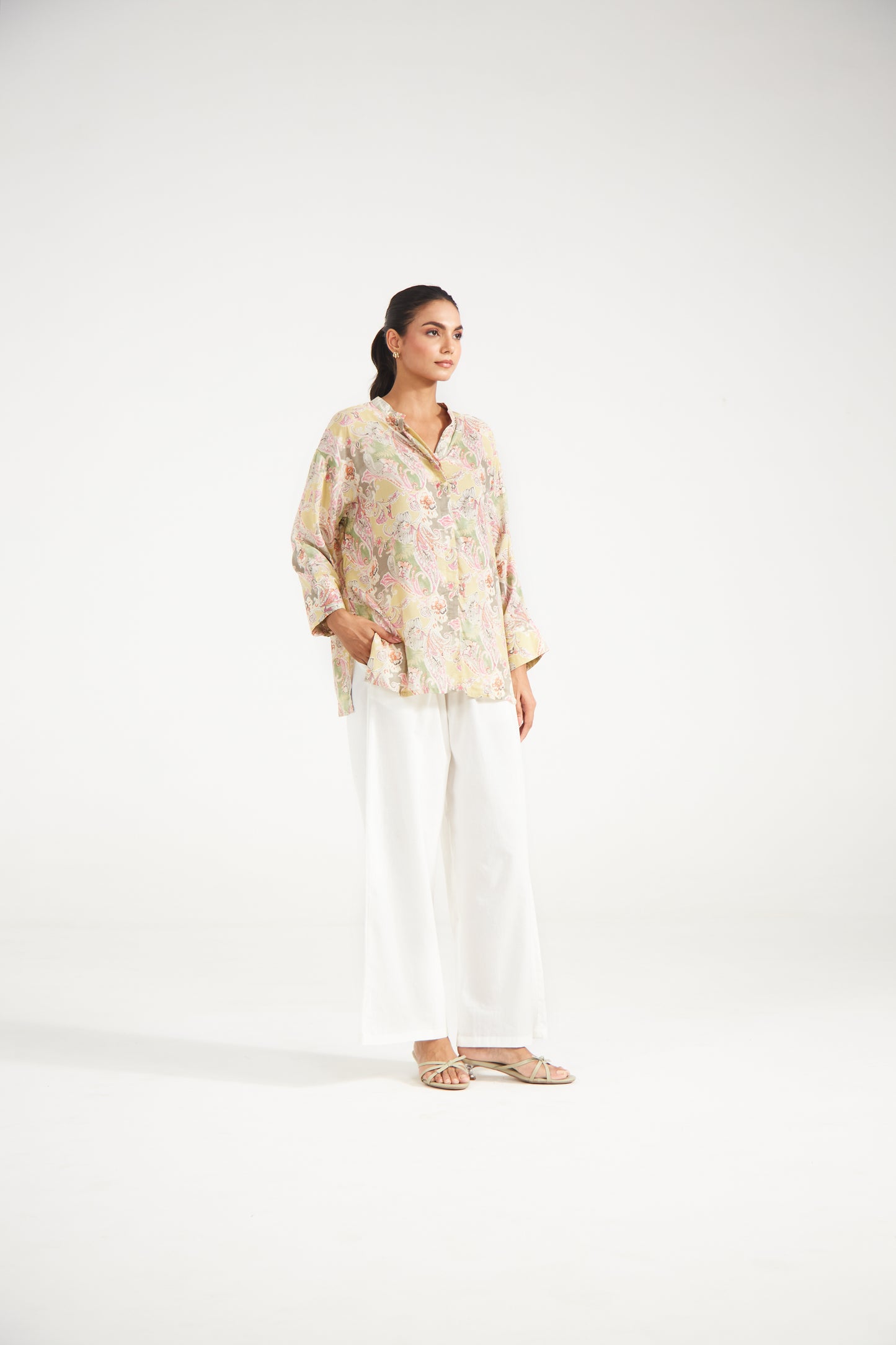 Pastel Paisley Relaxed Fit Shirt