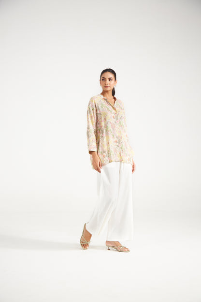 Pastel Paisley Relaxed Fit Shirt