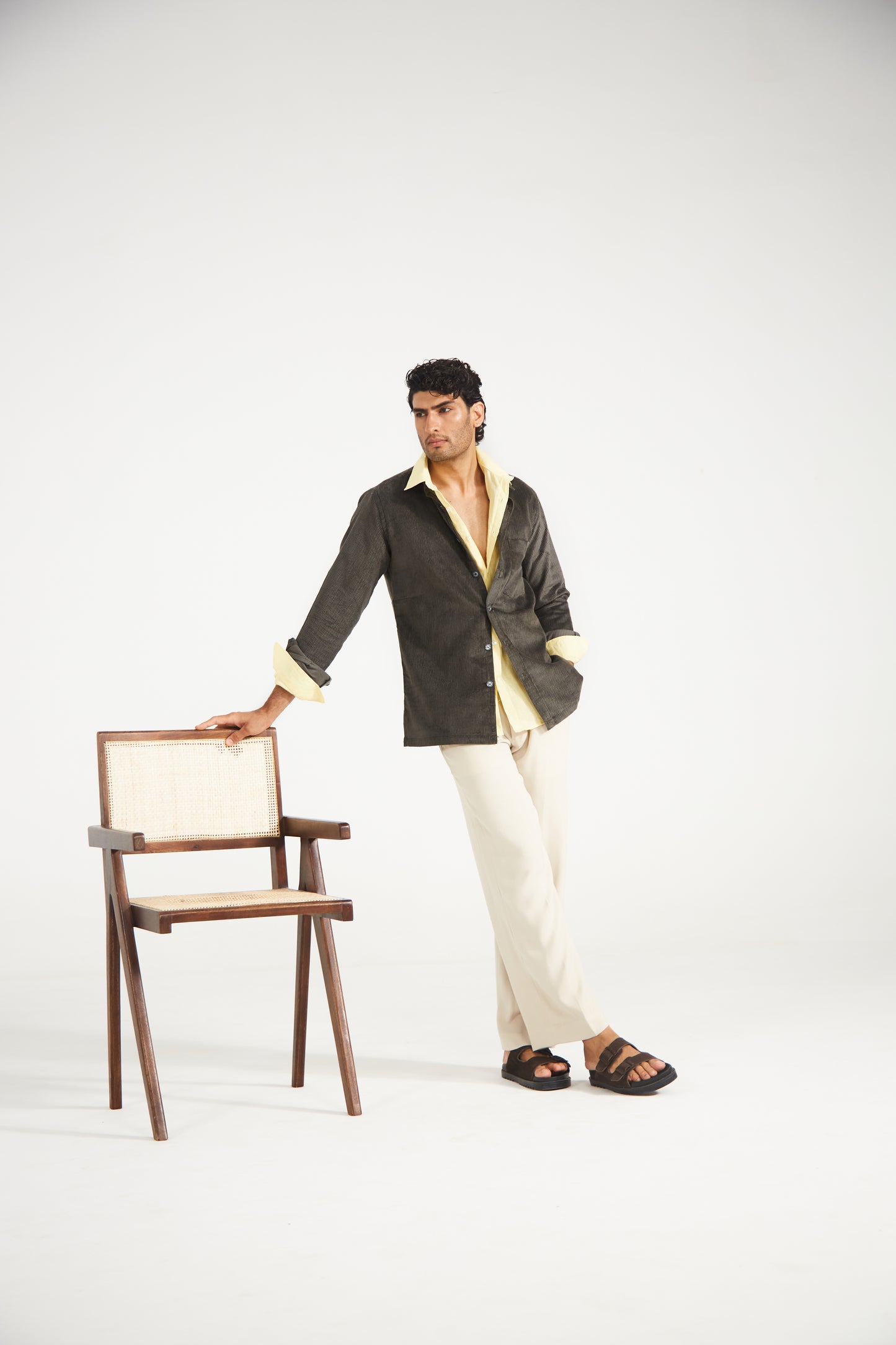 Dark Grey Corduroy Men’s Jacket