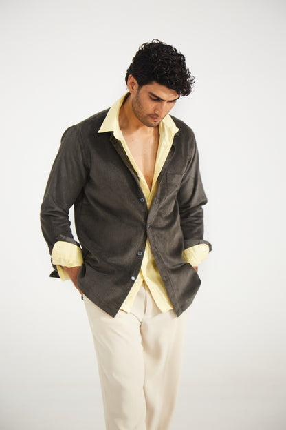 Dark Grey Corduroy Men’s Jacket