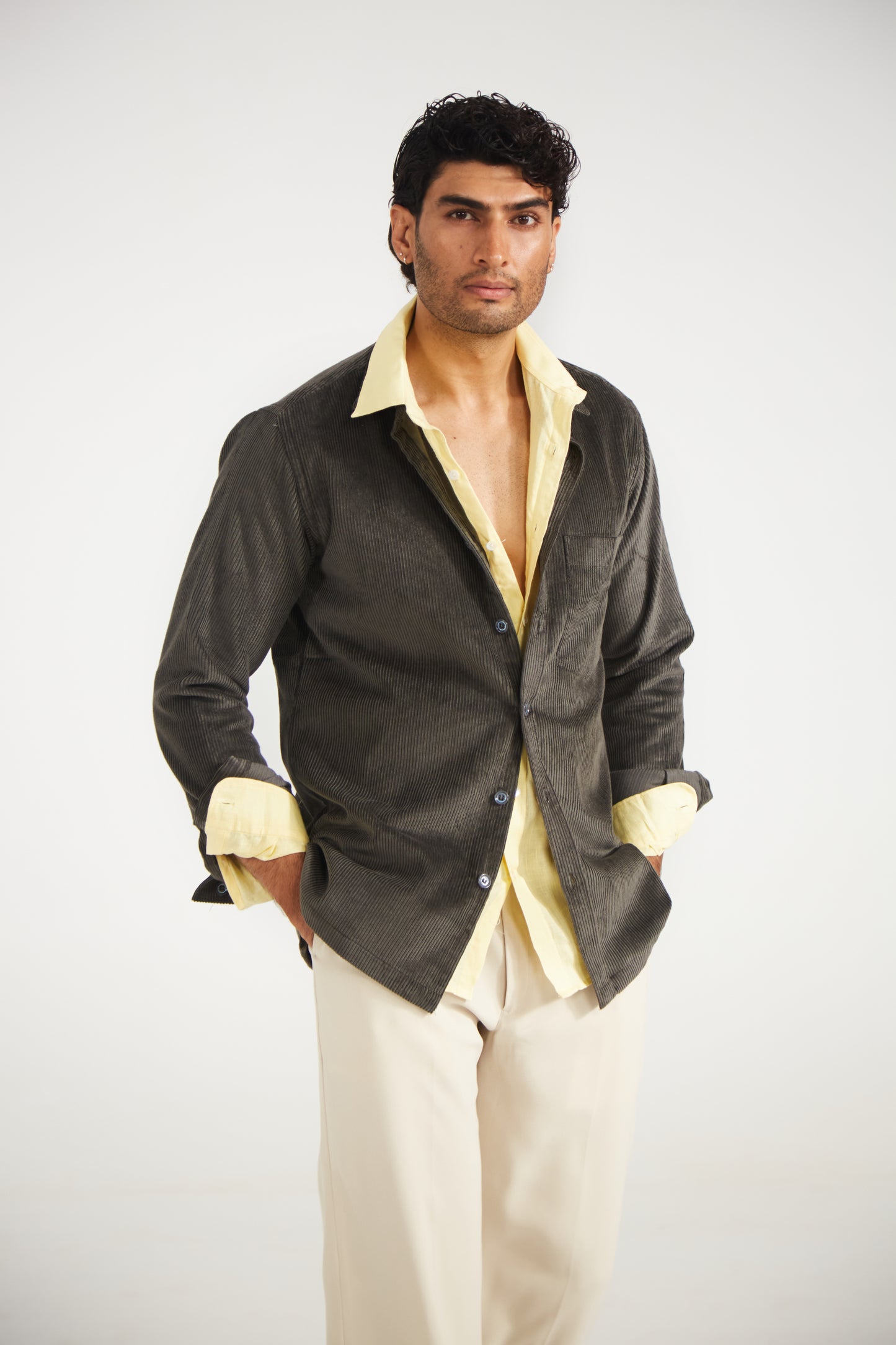 Dark Grey Corduroy Men’s Jacket