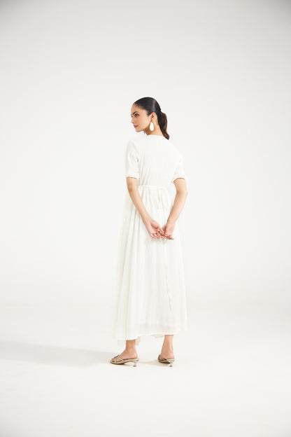 White Wrap Maxi Dress