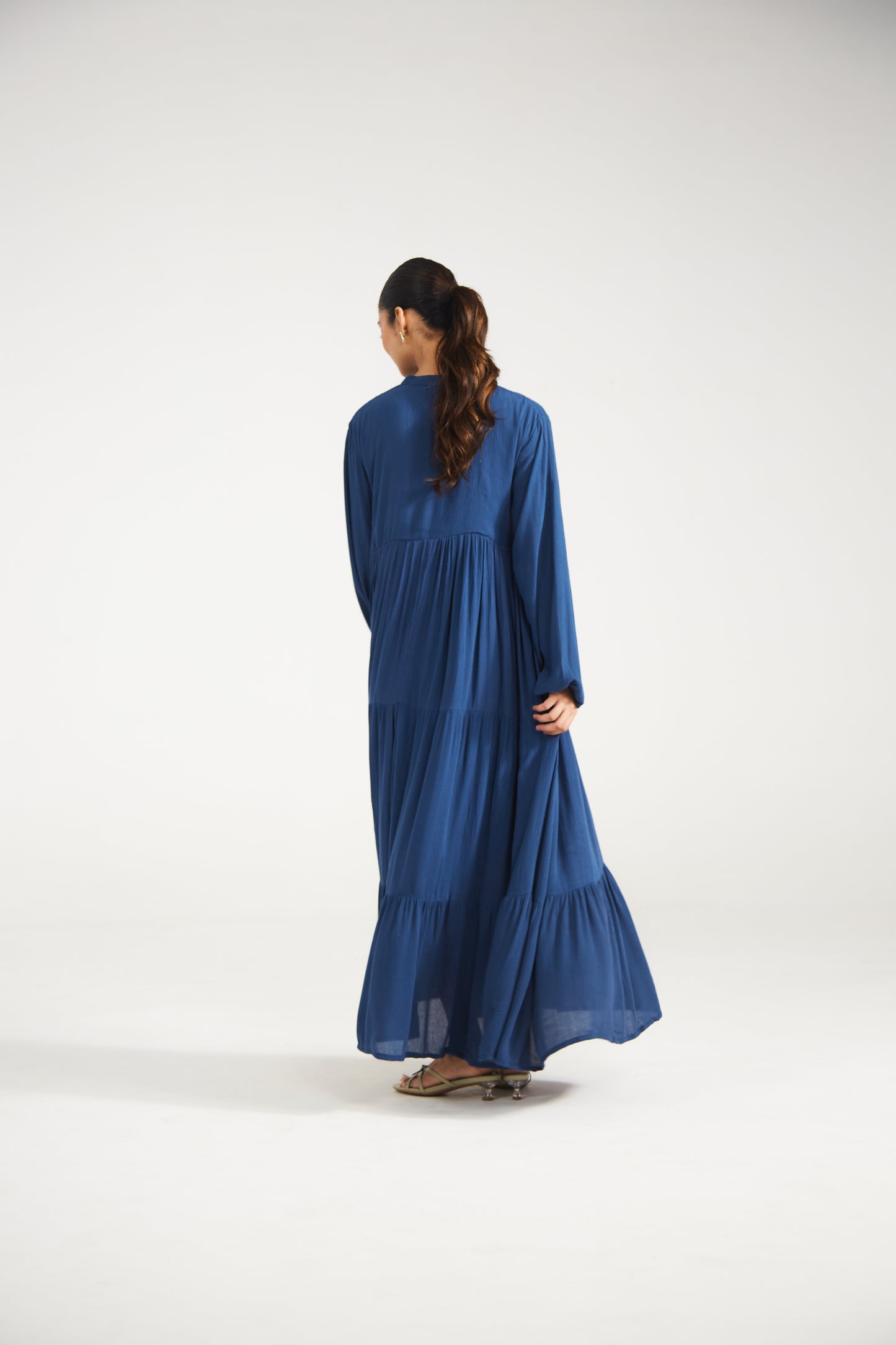 Indigo Blue Tiered Dress
