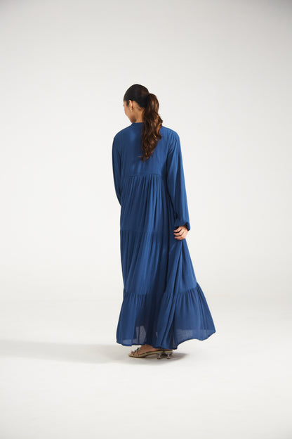 Indigo Blue Tiered Dress