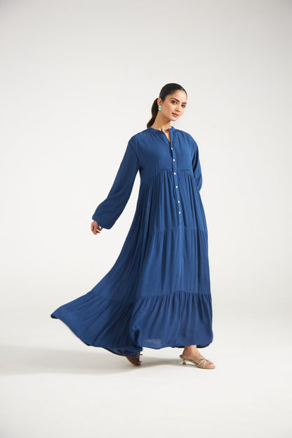 Indigo Blue Tiered Dress