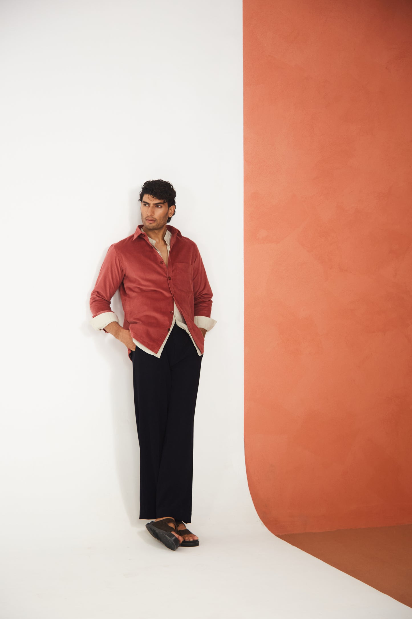 Rust Red Corduroy Men’s Jacket