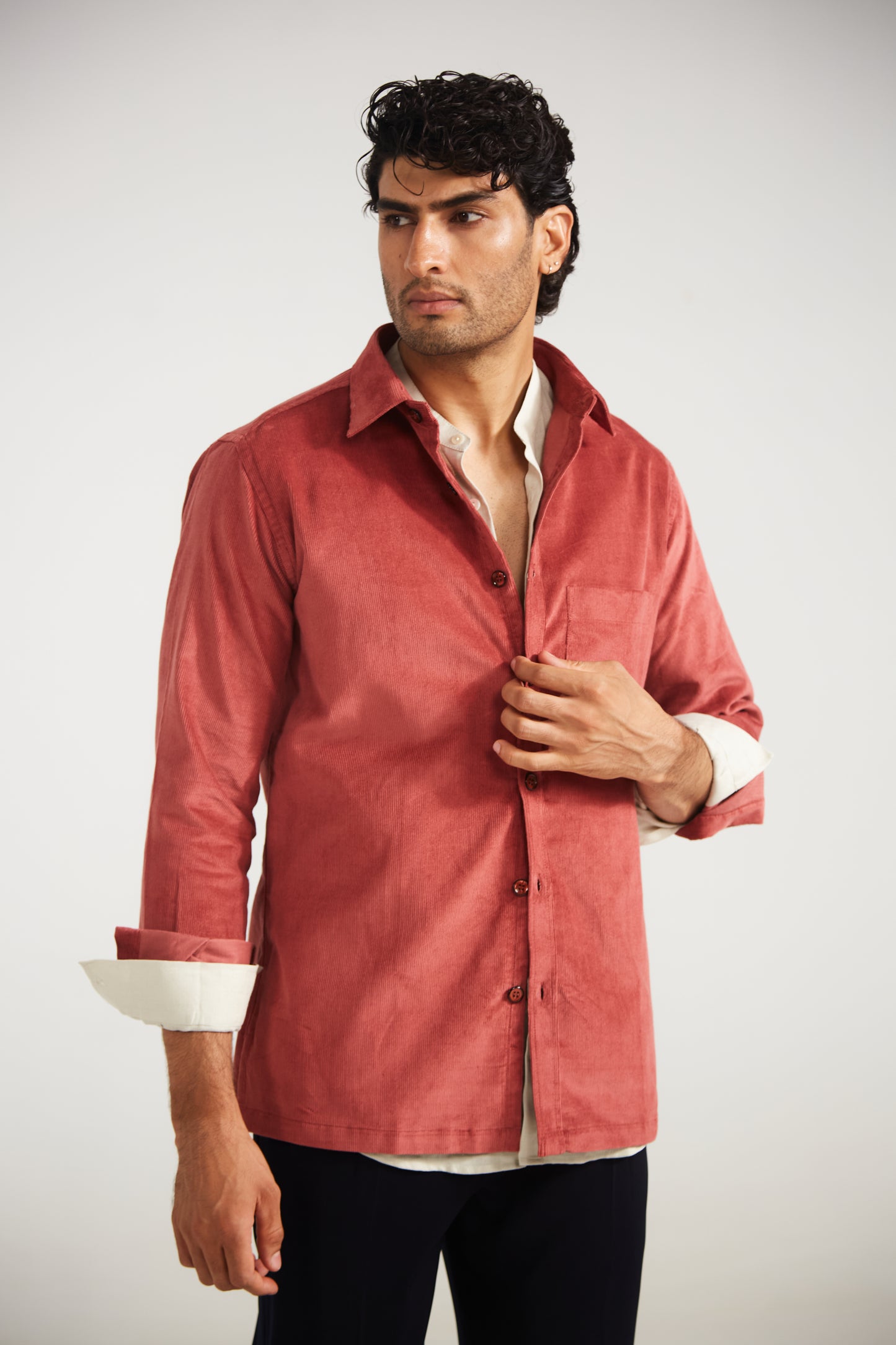 Rust Red Corduroy Men’s Jacket
