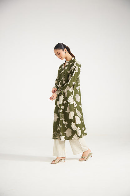 Olive Meadow Printed Tunic Set (Set of Two)