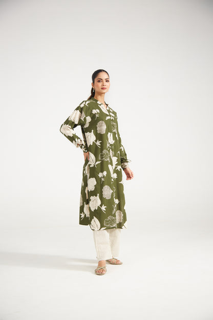 Olive Meadow Printed Tunic Set (Set of Two)