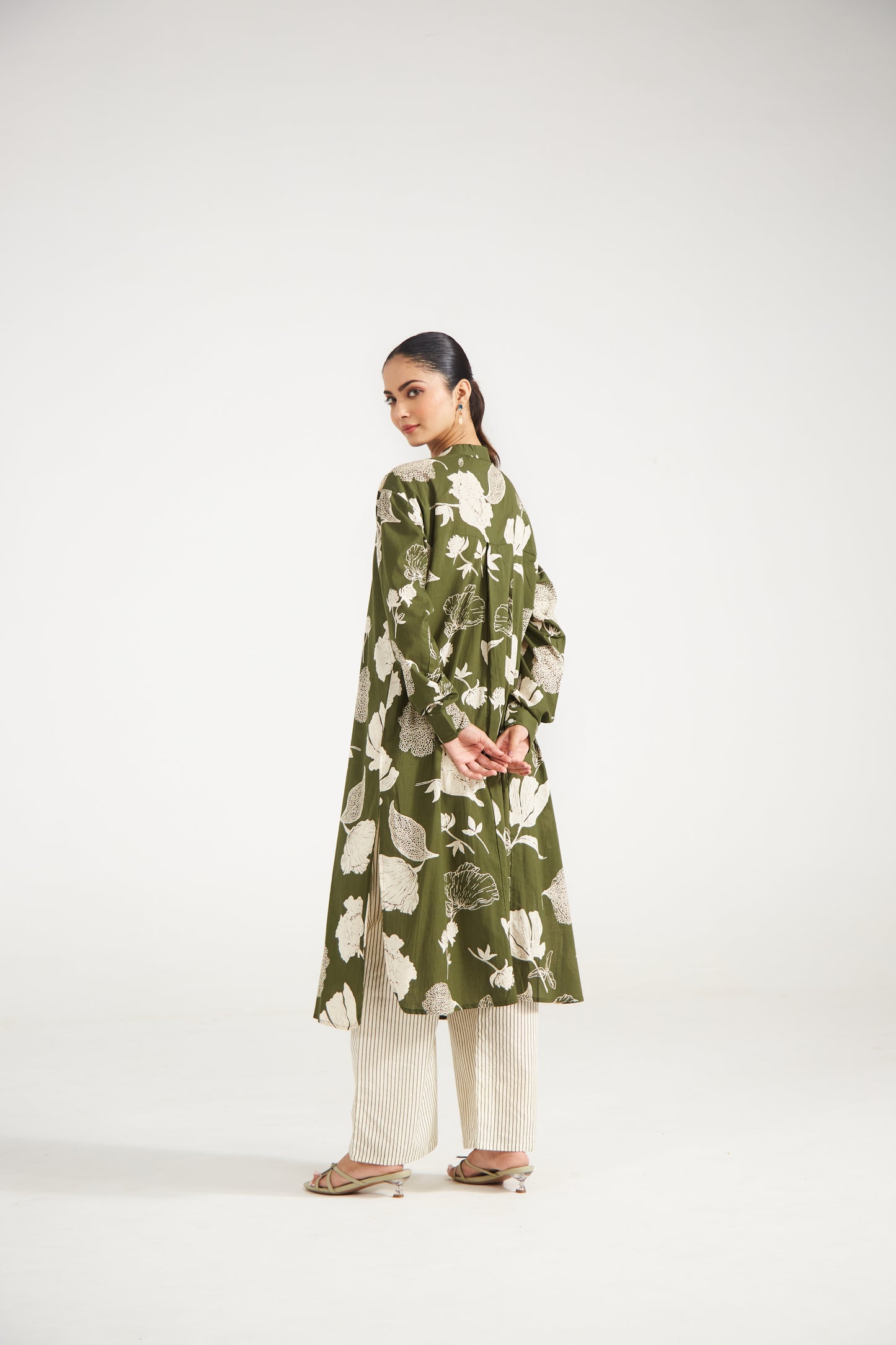 Olive Meadow Printed Tunic Set (Set of Two)
