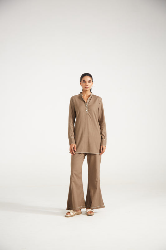 Taupe Co-ord Set (Set Of Two)