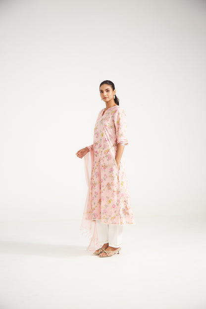 Blush Florsl Suit Set (Set Of Three)
