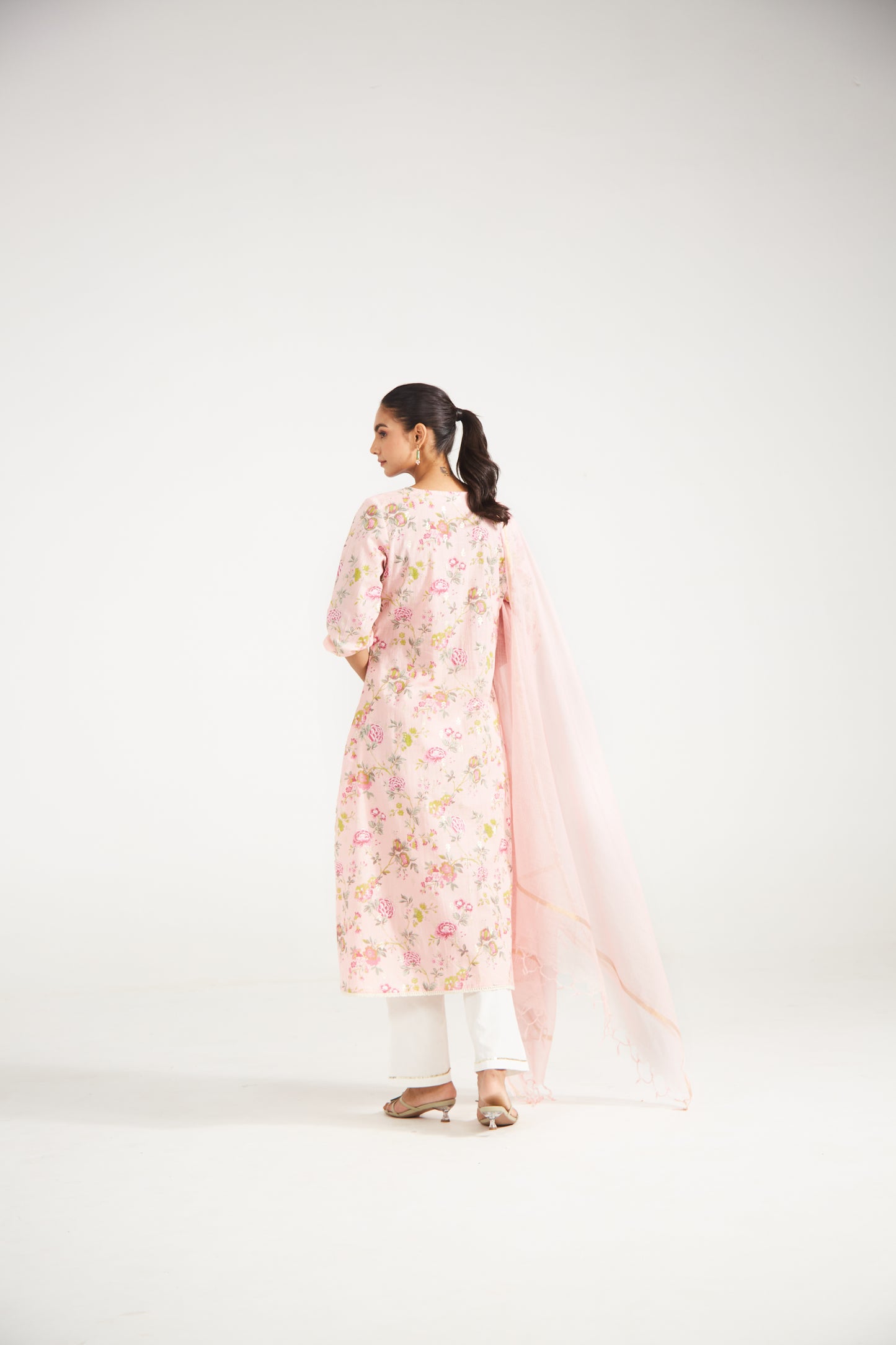 Blush Florsl Suit Set (Set Of Three)