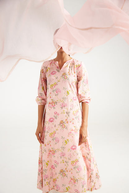 Blush Florsl Suit Set (Set Of Three)