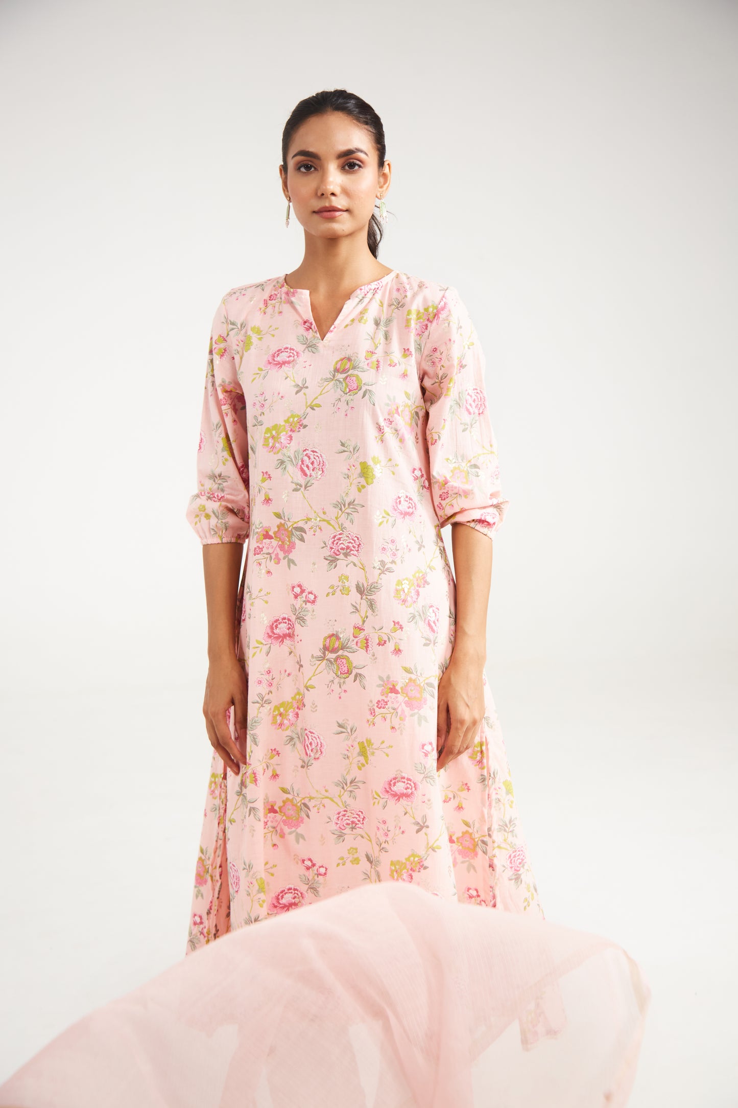 Blush Florsl Suit Set (Set Of Three)