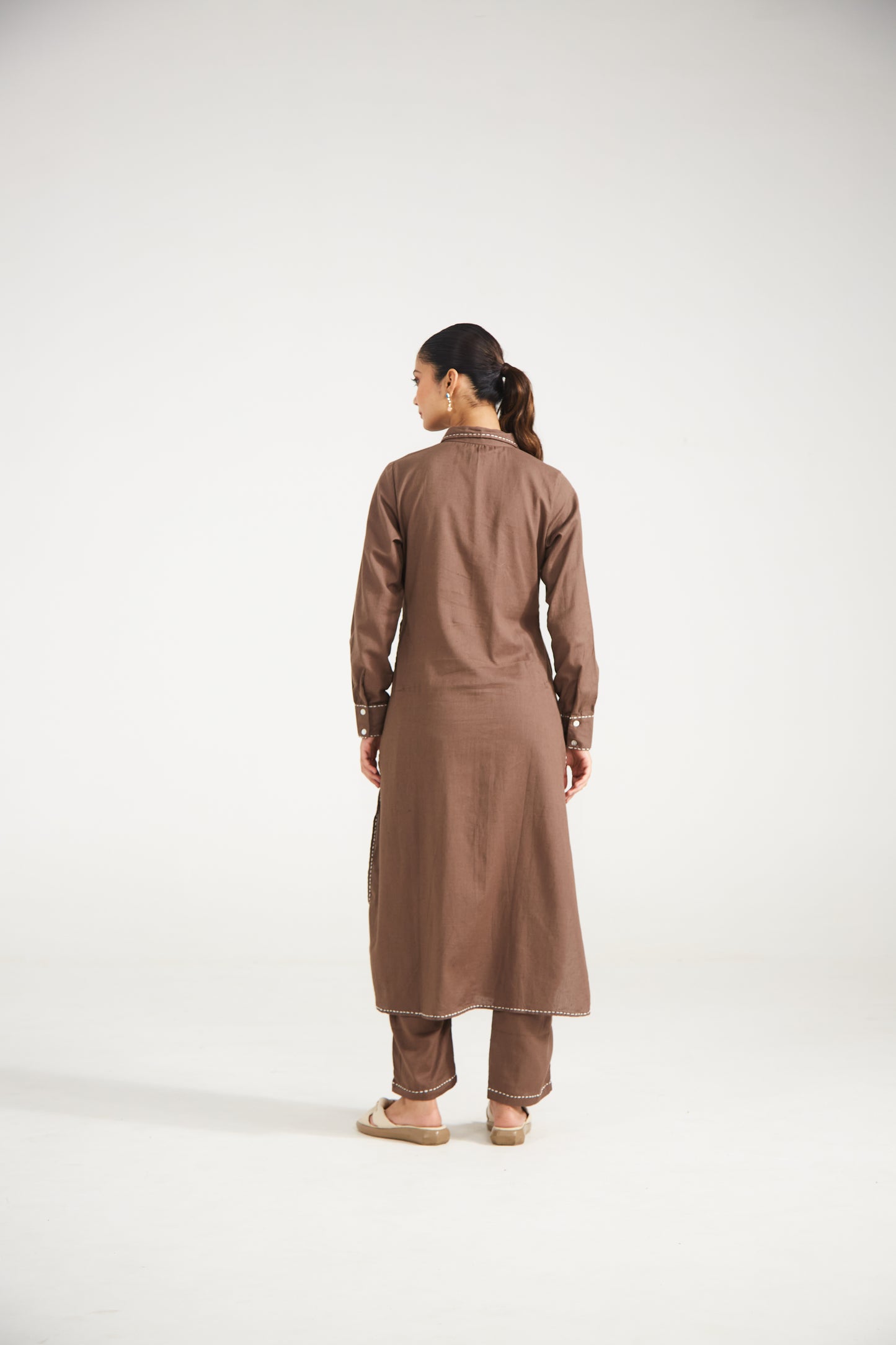 Cocoa Brown Co-ord Set (Set Of Two)