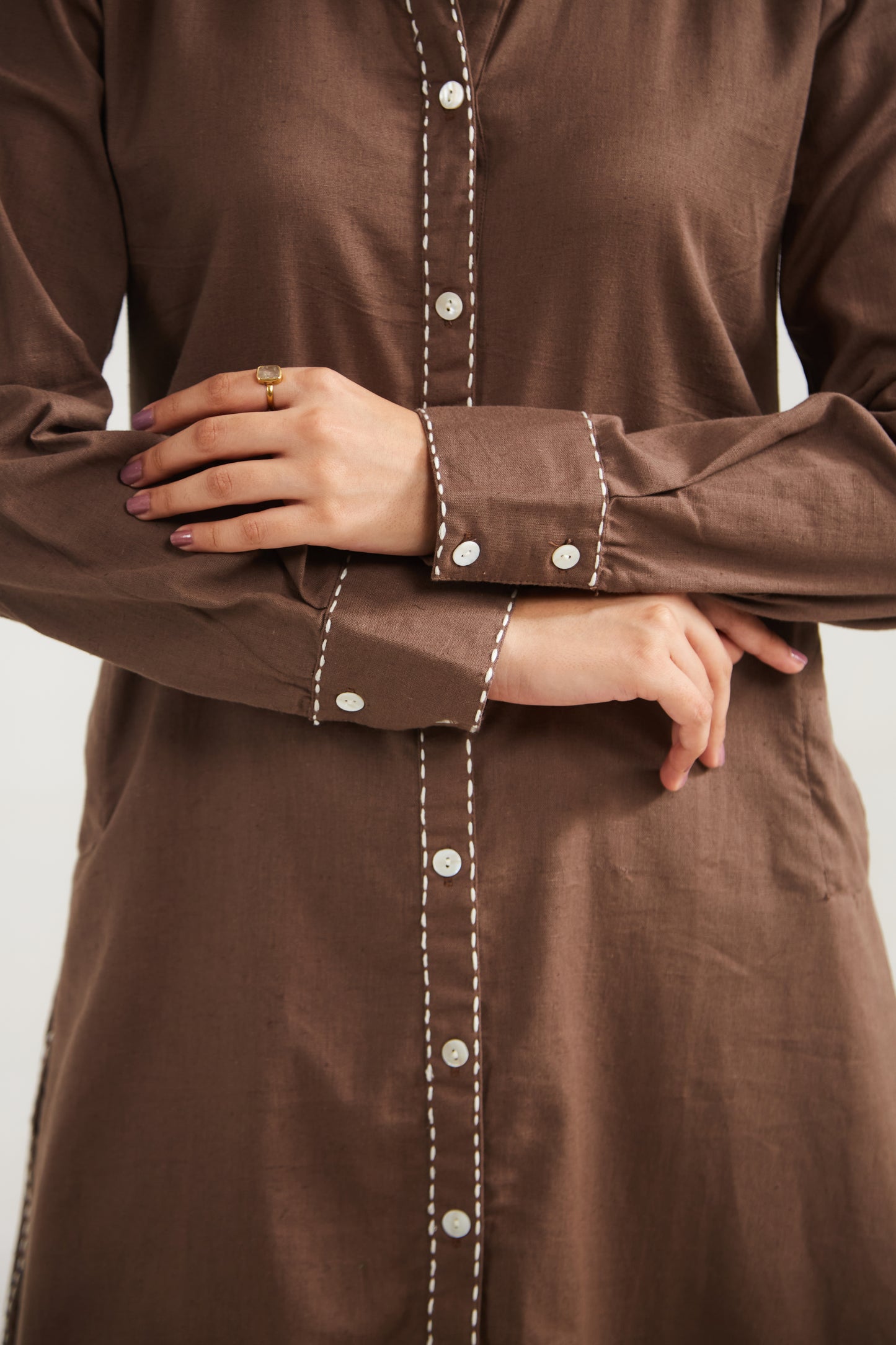 Cocoa Brown Co-ord Set (Set Of Two)