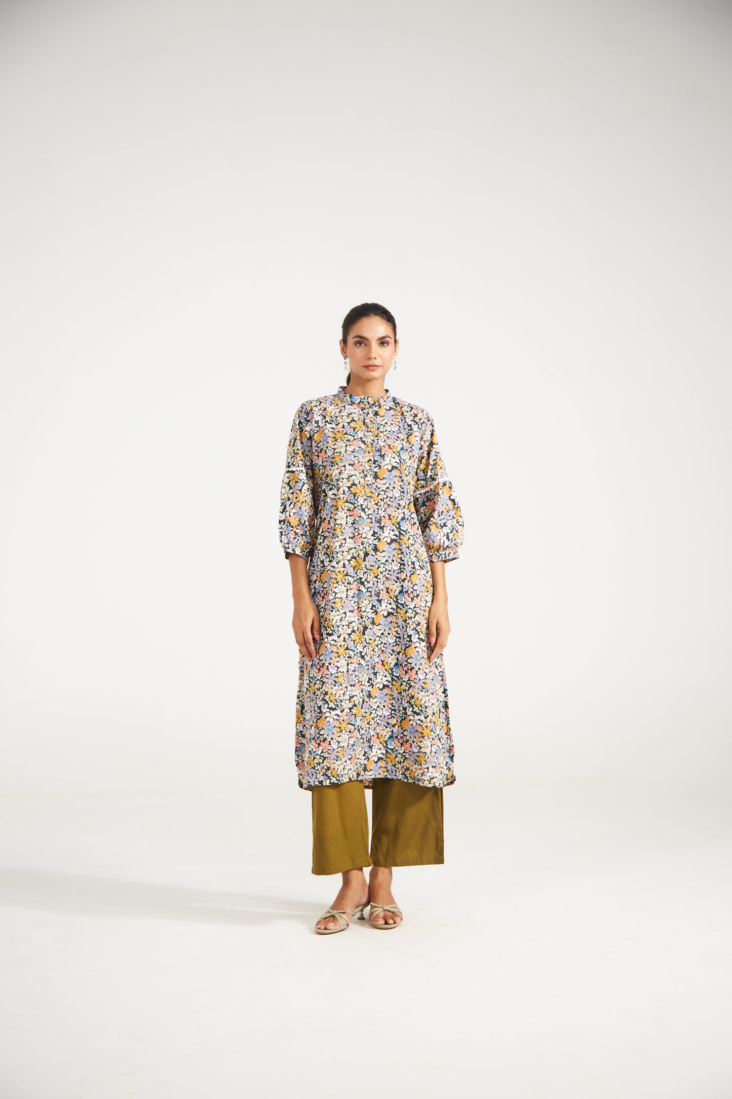 Autumn Bloom Floral Tunic Co-ord (Set Of Two)