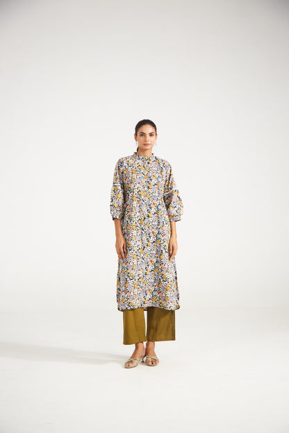 Autumn Bloom Floral Tunic Co-ord (Set Of Two)