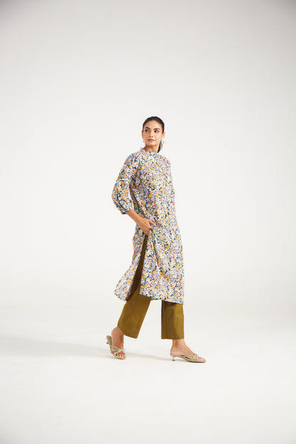 Autumn Bloom Floral Tunic Co-ord (Set Of Two)