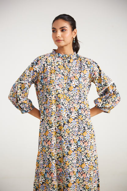 Autumn Bloom Floral Tunic Co-ord (Set Of Two)