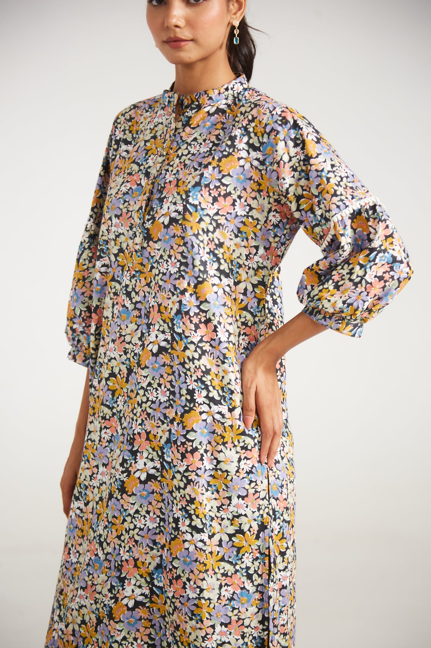 Autumn Bloom Floral Tunic Co-ord (Set Of Two)