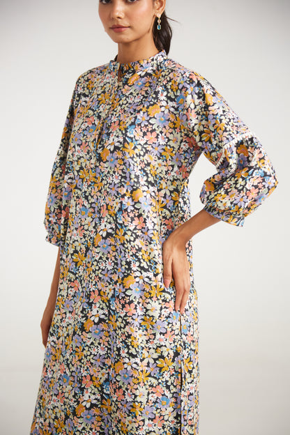 Autumn Bloom Floral Tunic Co-ord (Set Of Two)