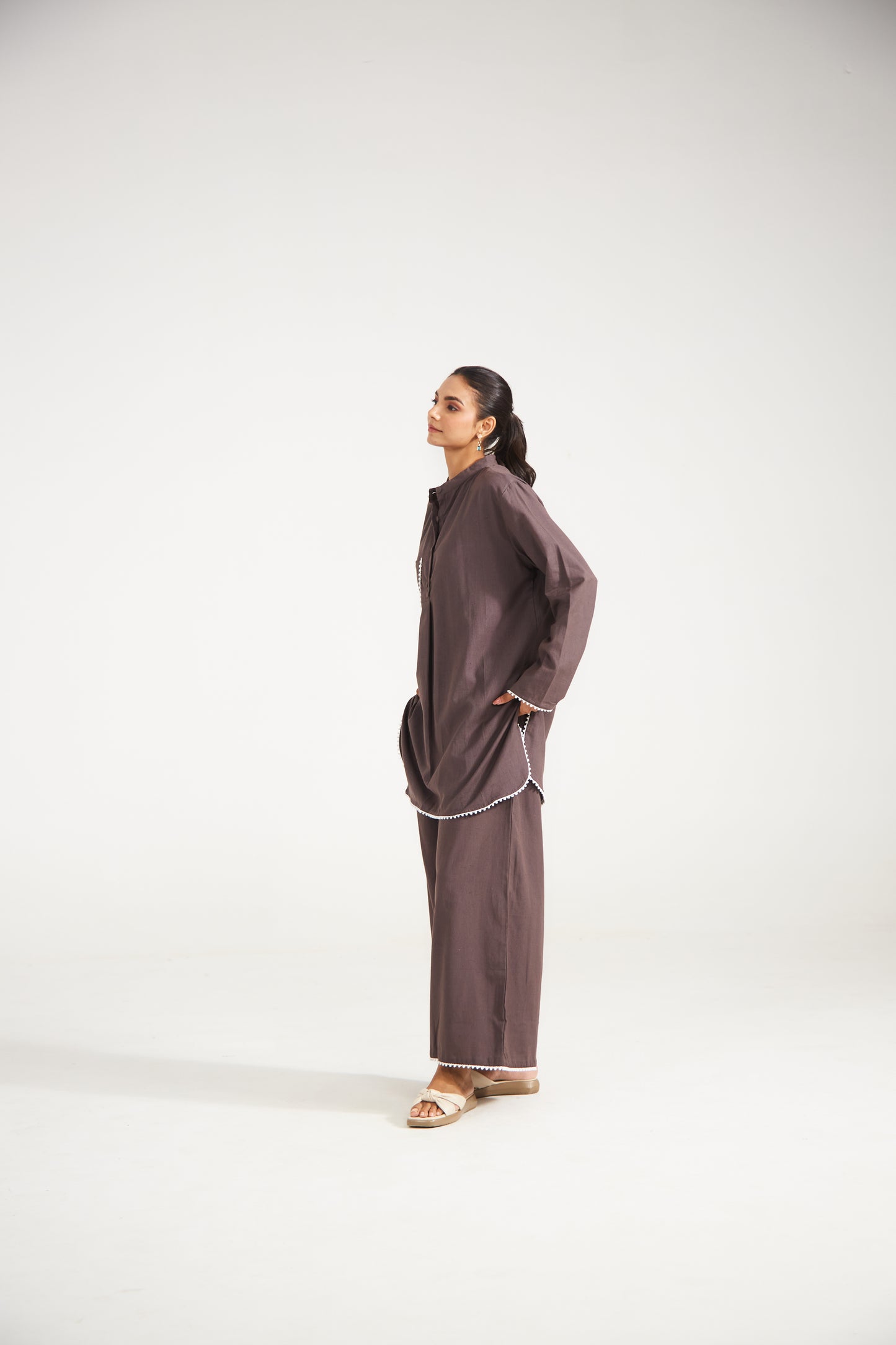 Mocha Brown Co-ord Set (Set Of Two)