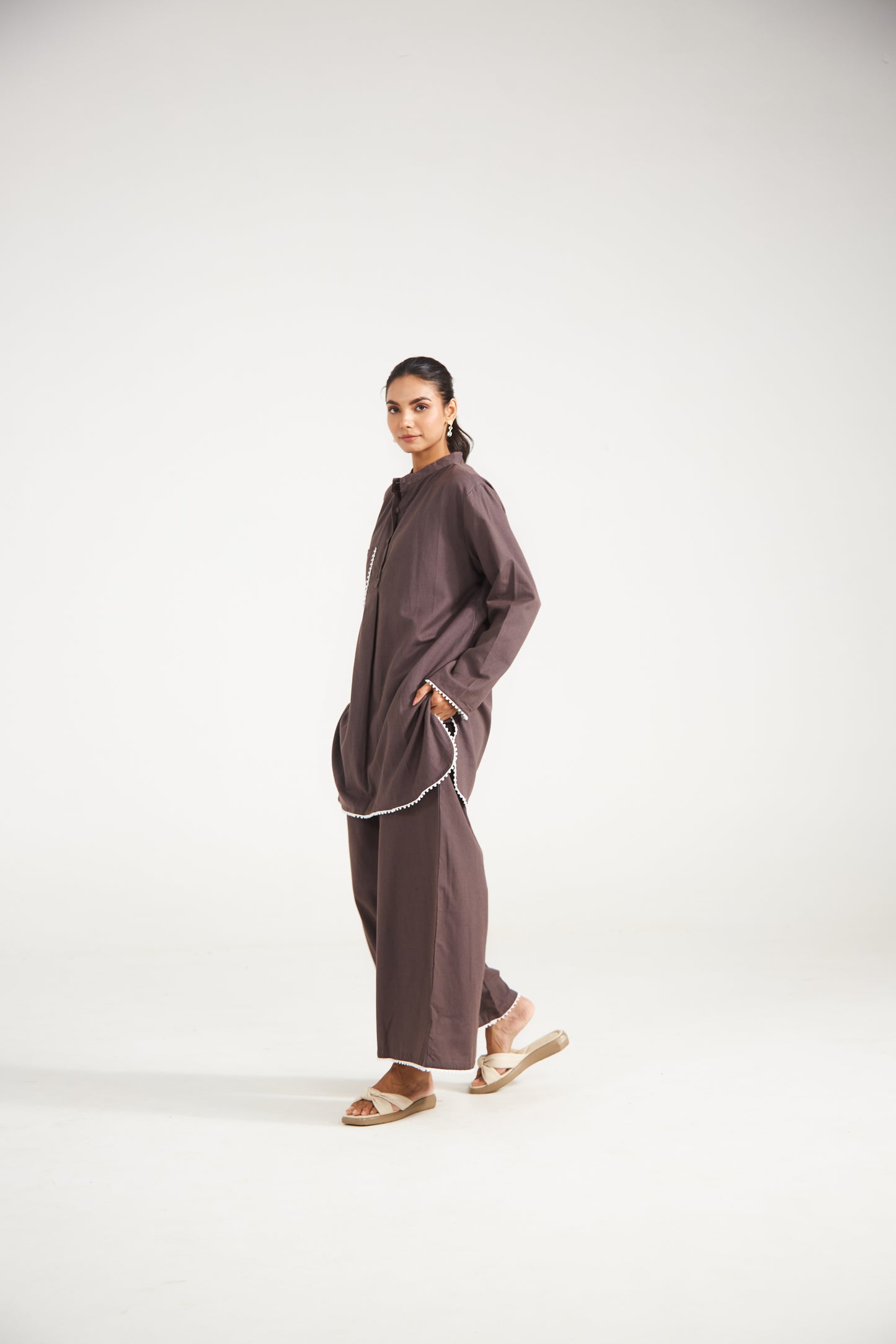 Mocha Brown Co-ord Set (Set Of Two)