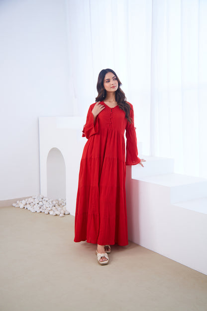 Scarlet Tiered Maxi Dress