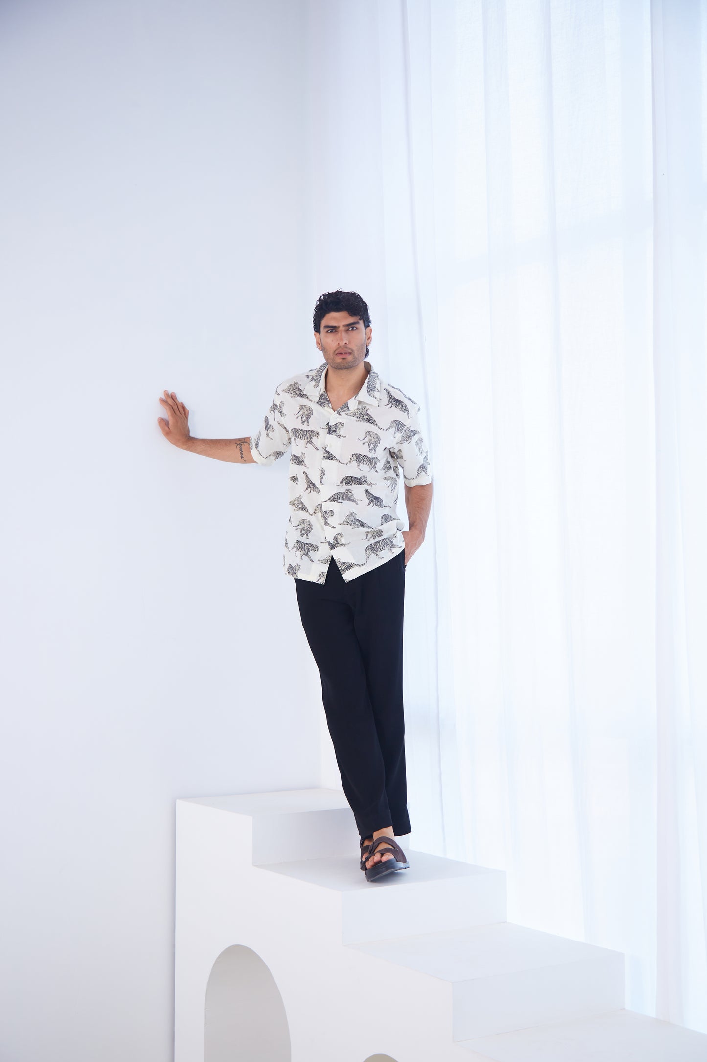 Black Tiger Safari Shirt